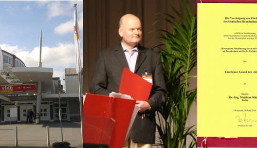 Überreichung vfdb Excellence Award Dr. Münch 2014